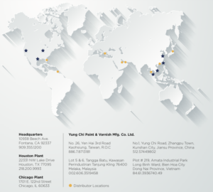 Continental Coatings World Map